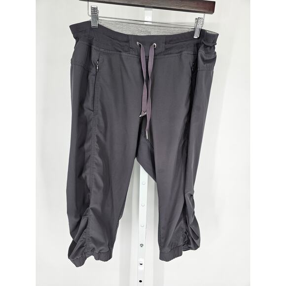 Calvin Klein performance Womens Sz L Capri Length Cargo Pants Gray Athletic - Picture 1 of 4